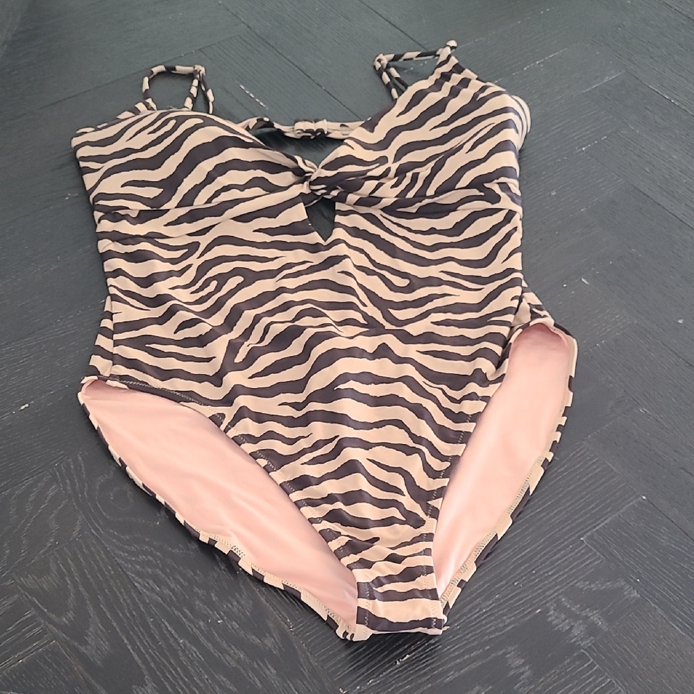 NWT J. Crew Zebra Print Swimsuit